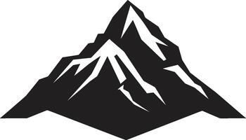 sereno cumbre icónico montaña diseño temor inspirador altitud montaña símbolo vector