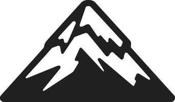 Majestic Range Mountain Icon Ethereal Peaks Iconic Mountain Design vector