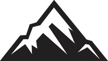 Ethereal Peaks Mountain Illustration Rugged Splendor Iconic Mountain Image vector