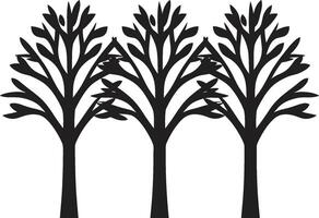 Benevolent Boughs Tree Logo Design Silent Sentinels Tree Iconic Image vector