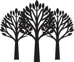 hoja logo icónico árbol arraigado marca árbol emblema vector