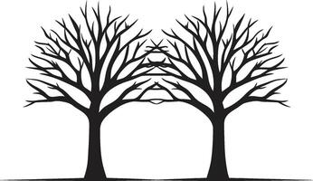 Organic Symbolism Tree Icon Branching Brand Tree Emblem Logo vector