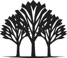 Rooted Crest Tree Icon Design Branching Brand Logo Icon vector