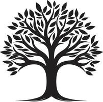 Eternal Growth Tree Icon Forest Harmony Tree Icon Symbol vector