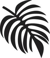 palma paraíso icónico hoja logo diseño tropical oasis palma hojas icono vector