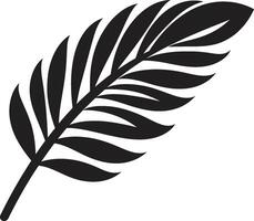 LeafyLuxe Artistic Palm Design JungleRhythms Dynamic Leaf Logo vector