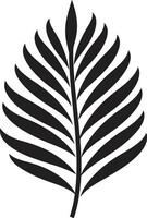 FoliageFinesse Intricate Leaf PalmVista Captivating Icon Design vector