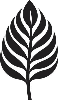 TropicHarmony Harmonious Leaf Emblem PalmSymphony Dynamic Iconography