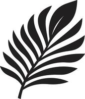 PalmWhisper Subtle Leaf TropicSerenade Gentle Icon Design vector