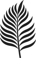TropicSerenade Gentle Icon Design JungleRhapsody Melodic Leaf Emblem vector