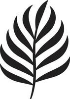 PalmCanvas Artistic Leaf Iconography VerdeVogue Stylish Palm vector