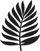 PalmPerfection Refined Emblem TropicGlow Radiant Palm Leaf Design vector