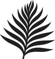 PalmCascade Cascading Iconography TropicSculpt Sculpted Palm Leaf Emblem vector