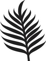 palmacenit maravilloso hoja emblema florecimiento tropical encantador icono vector