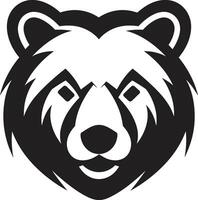 glifo grizzly precisión oso emblema ursinevista artístico oso icono vector