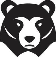 pulso polar elegancia en oso icono oso pardo dinámica logo icono vector