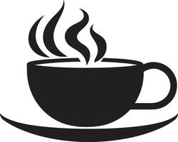 javagraffix dinámica café taza icono aromaaura precisión café taza símbolo vector