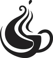 EspressoMaster Dynamic Coffee Cup Design BrewMark Artistic Coffee Cup Logo vector