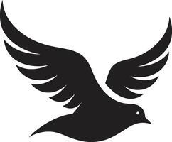 GracefulGlideGraffix Sleek Dove Symbol FeatheredEleganceAura Elegant Dove Icon vector