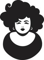 CurvesRise Sleek Empowerment ResilientFormGraffix Dynamic Woman Empowerment Icon vector