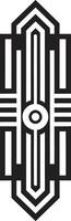Deco Prismatics Geometric Icon Design Artistic Deco Patterns Emblem Design vector