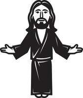 salvadores amor dibujos animados Jesús redentor alegría linda negro Jesús vector