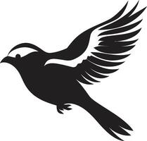 alegre vuelo gracia negro majestuoso con alas remontarse linda negro vector