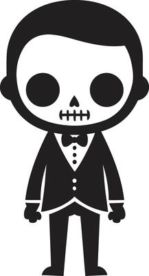 Cheery Skeletal Companion Cute Dynamic Bone Mascot Full Body