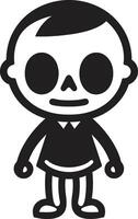 Amusing Bone Structure Full Body Smiling Skeleton Charm Cute vector