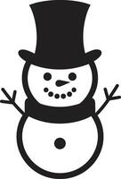 Adorable Snowy Serenade Black Cheerful Frosty Flakes Cute vector
