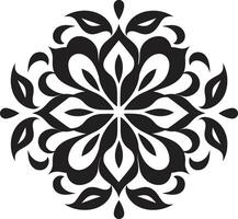 Artistic Intricacies Element Timeless Elegance Black Ornament Emblem vector