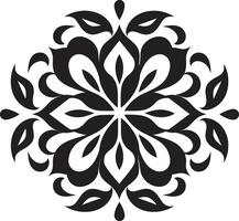 artístico complejidades elemento eterno elegancia negro ornamento emblema vector