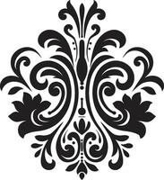 Refined Engravings Black Element Chic Embellishments Decorative vector