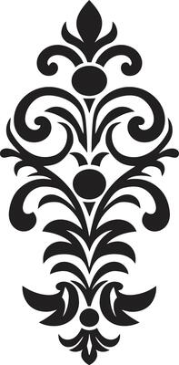Subtle Sophistication Ornament Elegant Simplicity Black