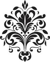 Refined Curves Black Classic Touch Decorative vector