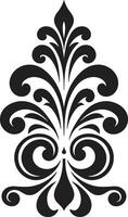 refinado sofisticación negro elemento elegante sencillez ornamento vector