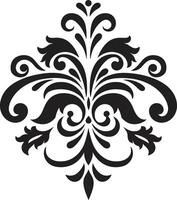 Stylish Ornamental Touch Black Element Chic Elegance Decorative vector