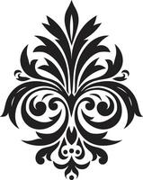 elegante sofisticación elemento ornamento elegante detallado negro ornamento vector