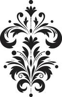 Artistic Flourish Decorative Timeless Charm Black Ornamental vector