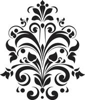 minimalista elegancia elemento refinado ornamental toque negro decorativo vector