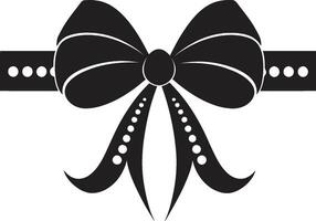 Detailed Sophistication Ribbon Emblem Stylish Elegance Black Emblem Ribbon vector