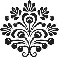 sutil elegancia negro ornamental elemento detallado sofisticación vector