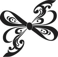 elegante cinta complejidades cinta florido cinta elegancia negro emblema vector