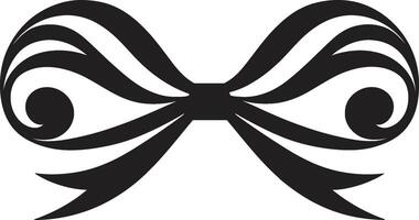 Minimalistic Ribbon Elegance Decorative Refined Ribbon Decorum Ribbon vector