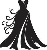 Glamorous Threads Dress Emblem ers Choice Black Dress vector