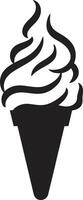 Scoopfuls of Happiness Ice Cream Black Cool Delights Cone vector