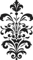 Luxurious Craftsmanship Filigree Artistic Reverie Vintage Black vector