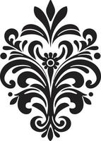 Luxurious Patterns Black Filigree Artistic Heritage Filigree vector