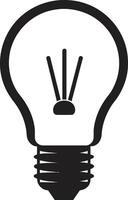 Artistic Illumination Black Bulb Representation Black Bulb ing Light and Shadow vector