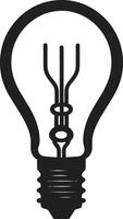 Sublime Radiance Black Bulb Mark Sculpting Light Black Bulb ography vector